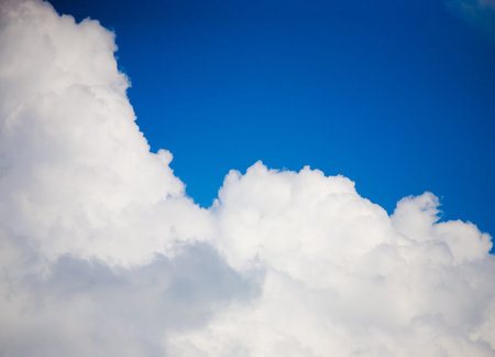 Background with beautiful clouds and blue sky.