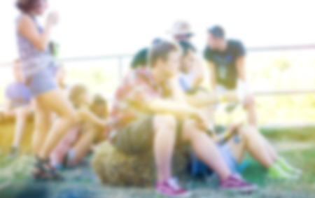 People having fun at music festivala. The blur effect.
の写真素材