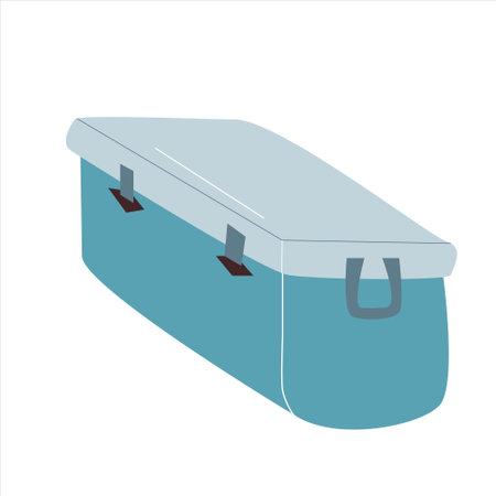 bag box for provision camping icon isolatedのイラスト素材