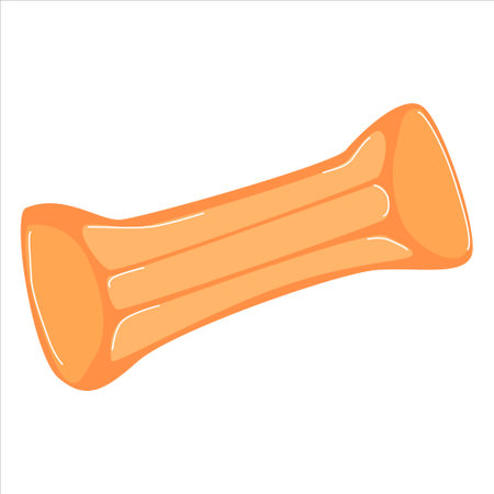 air mattress on white background in cartoon styleのイラスト素材