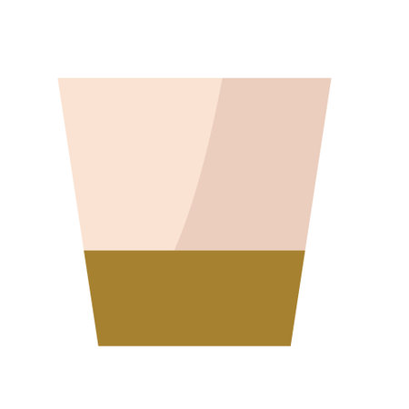 white ceramic pot with gold stripe, home decor artのイラスト素材