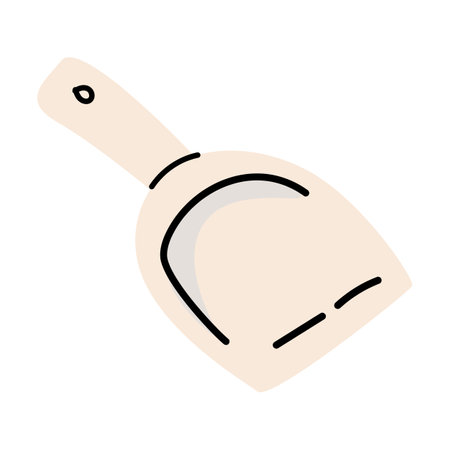 Shovel to Collect Pet Waste vector illustration. Can be used for dog supplies background, banner designのイラスト素材