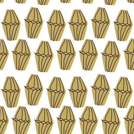 Seamless pattern for music festival. Bright background design with musical instruments drumのイラスト素材