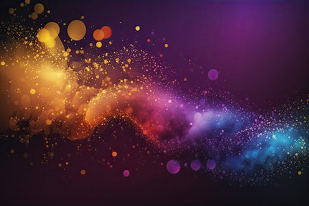 Abstract colorful background with bokeh effect. Vector Illustration.の写真素材