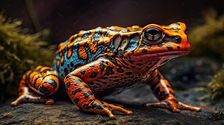 Red-spotted poison dart frog, Dendrobates auratusの素材