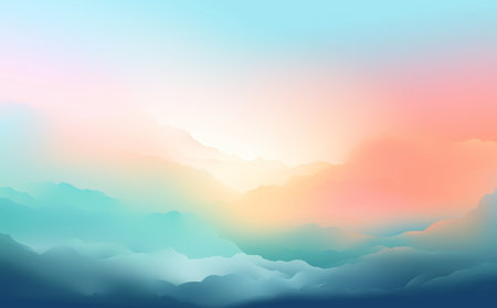 Sky and clouds background. Vector illustration. Gradient colors. Eps 10のイラスト素材