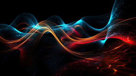 abstract fractal background a computer-generated 2D illustration, textureの素材