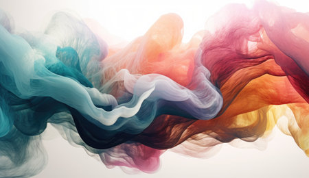 Motion Color drop in water,Ink swirling in ,Colorful ink abstraction.Fancy Dream Cloud of ink under waterの素材
