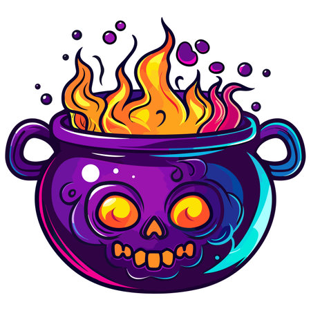 Cauldron witches potion for halloweenの素材