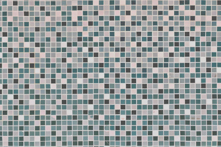 The texture mosaic, moss green on the wall. Tiled background. White, marsh and green abstract mosaic...