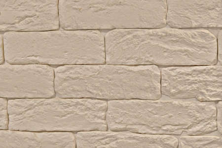 White limestone brick background, close-up textureの写真素材