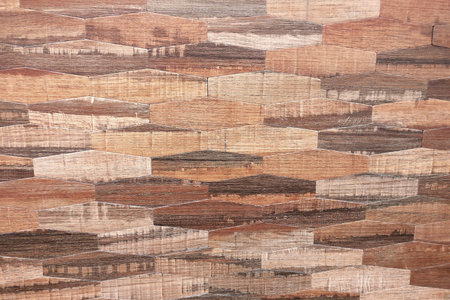 Texture of wooden planks diamond-shaped