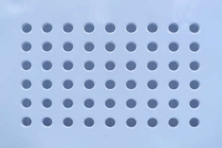 Background with uniform round in metalの写真素材