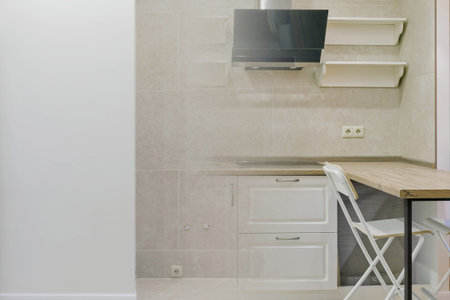 Comparison of a kitchen room in an apartment before and after renovation new house, copy space....