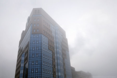 Moscow / Russia 11 06 2016: Business center Gazprom Mezhregiongaz Moscow. The office of the company gazpromtrans, gazpromneft, gazprombankのeditorial素材