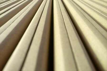 Background of long parallel stripes with yellow facesの写真素材