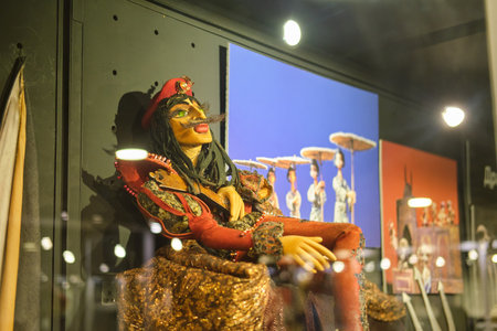 Museum of the Obraztsov Puppet Theater, marionettes from different countries of the world - Moscow, Russia, April 29, 2021のeditorial素材