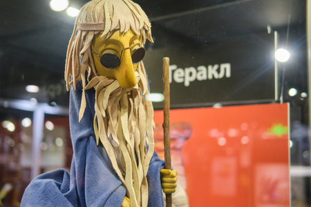 Museum of the Obraztsov Puppet Theater, marionettes from different countries of the world - Moscow, Russia, April 29, 2021のeditorial素材