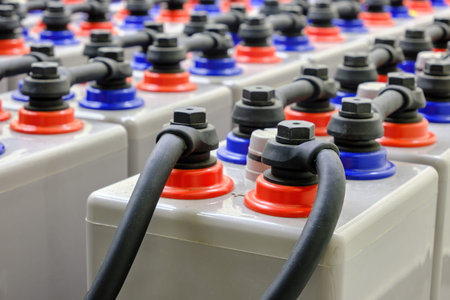 Deep charging batteries for powering an industrial PBX