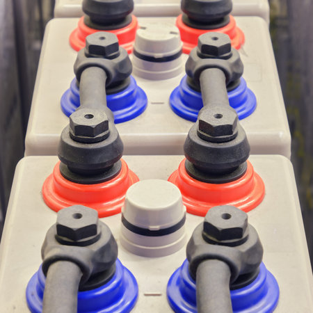Deep charging batteries for powering an industrial PBX
