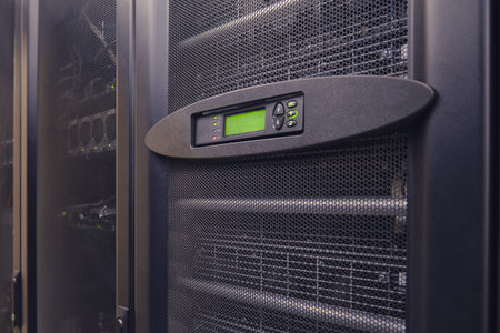 An emergency situation has arisen in the server room as the UPS module battery alarm is indicating a...