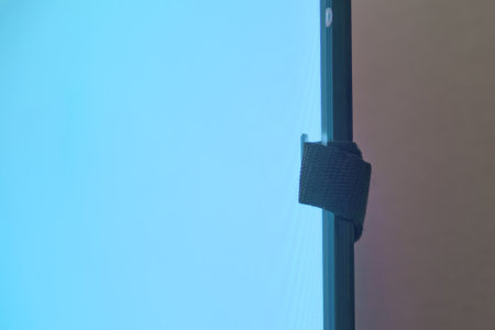 Protective glass for the TV screen. Protection against breaking the television screen by a child.の写真素材