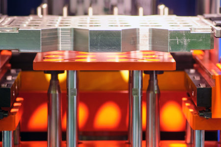 The process of manufacturing plastic products in automated production