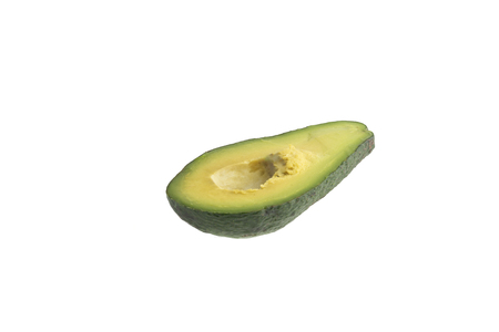 The green avocado on a isolated backgroundの写真素材