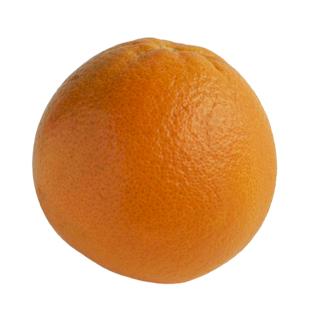 The orange fruit isolated on white backgroundの写真素材