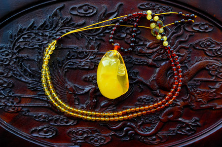 Amber beeswaxの写真素材