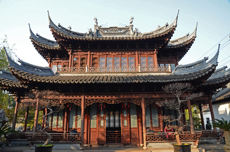 Shanghai Yuyuan Yuhua Hallのeditorial素材