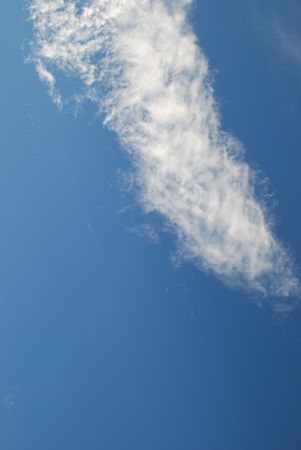 blue sky, white cloudsの写真素材