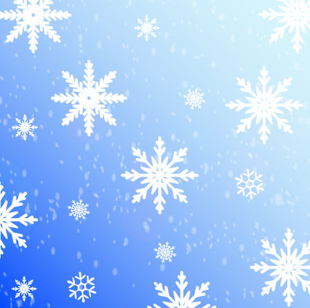 Christmas snowflakes background