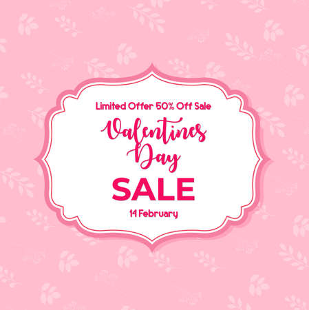 Valentines day sale banner backgroundのイラスト素材