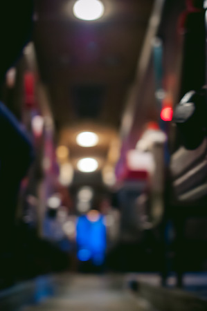 blurred abstract photo salon tourist bus transportの写真素材