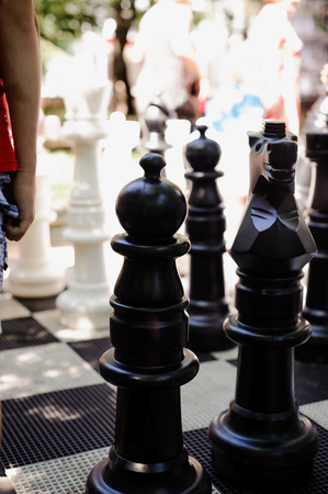 chessboard, street games, chess tournamentの写真素材