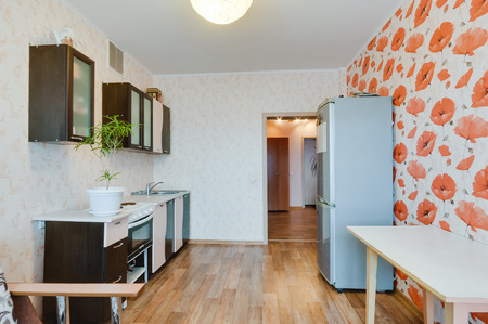 Russia, Novosibirsk - March 23, 2018: interior room apartment. kitchenのeditorial素材