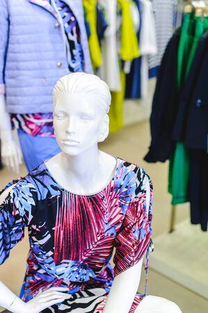 Russia, Novosibirsk - April 25, 2018: interior of women's clothing and accessories store boutique EMPORIOのeditorial素材