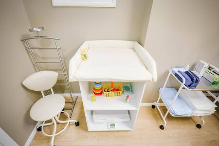Russia, Novosibirsk - June 06, 2018: modern interior of the medical center. medical roomのeditorial素材