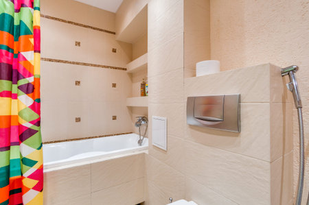 Russia, Novosibirsk - 27 February, 2016: interior room apartment. bathroom sink