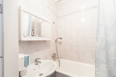 Russia, Moscow- May 21, 2019: interior room apartment. standard repair decoration in hostel