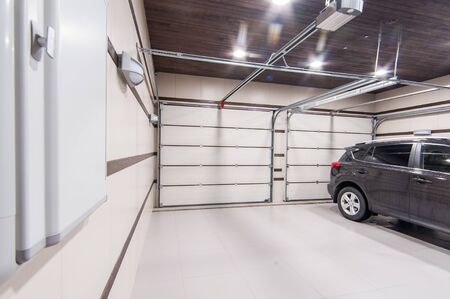 Russia, Moscow- May 29, 2019: interior bright modern car garageのeditorial素材