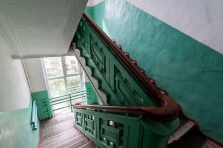 Russia, Moscow- June 11, 2019: interior room apartment. standard repair decoration in hostelのeditorial素材