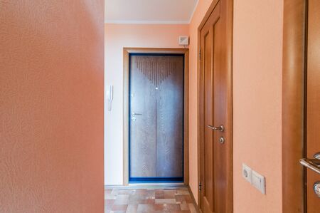 Russia, Moscow- July 05, 2019: interior room apartment. standard repair decoration in hostelのeditorial素材