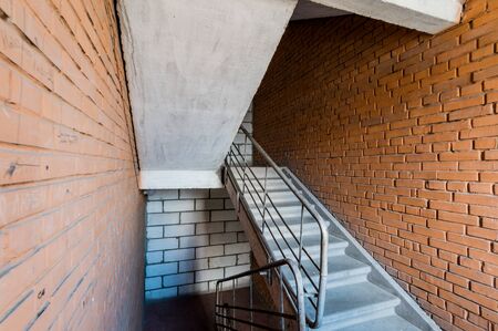 Russia, Moscow- July 06, 2019: interior room apartment. standard repair decoration in hostel. public place, staircaseのeditorial素材