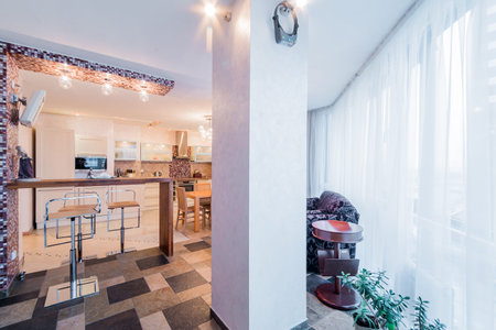 Russia, Moscow- July 23, 2019: interior room apartment. standard repair decoration in hostel