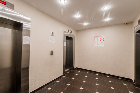 Russia, Moscow- August 05, 2019: interior room public place, porch