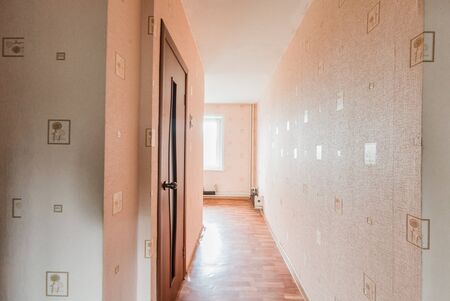 Russia, Moscow- September 07, 2019: interior room apartment modern bright cozy atmosphere. general cleaning, home decoration, preparation of house for saleのeditorial素材