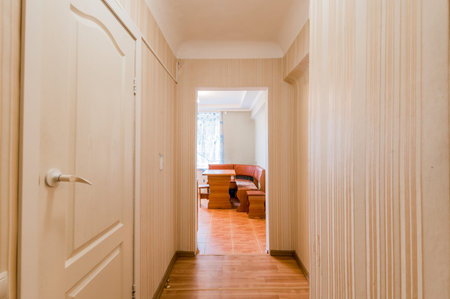 Russia, Moscow- September 07, 2019: interior room apartment modern bright cozy atmosphere. general cleaning, home decoration, preparation of house for saleのeditorial素材