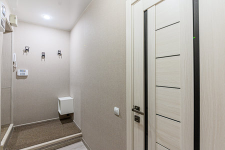 Russia, Moscow- December 05, 2019: interior room apartment modern bright cozy atmosphere. general...